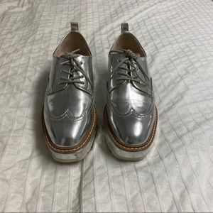 Zara Platform Lace-Up Loafers with